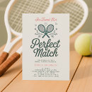 Search for tennis party invitations Match made in heaven