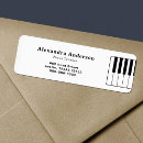 Search for piano return address labels Keys