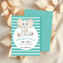 Search for elephant thank you cards Turquoise