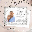 Search for 25 years wedding anniversary invitations Simple