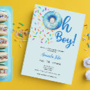 Search for oh baby doughnut invitations Watercolor