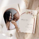 Search for boho bridal shower invitations Blush