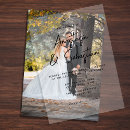 Search for vellum photo wedding invitations Black and white