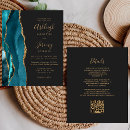 Search for teal black gold wedding invitations Modern