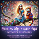 Search for alice in wonderland cheshire cat tissue paper Decoupage