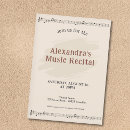 Search for sheet music invitations Recital