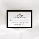 Search for classic wedding rsvp cards Black and white