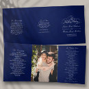 Search for tri fold wedding programmes Simple
