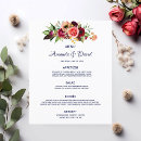 Search for floral menus Reception