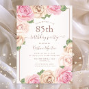 Search for 85th birthday invitations Floral