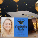 Search for blue and black graduation invitations Chic