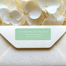 Search for mint green wedding return address labels Elegant