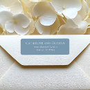 Search for blue white grey return address labels Simple