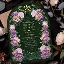 Search for purple floral wedding invitations Flowers