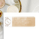 Search for cream wedding return address labels Elegant modern