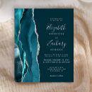 Search for teal and silver wedding invitations Elegant