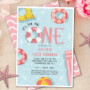 Search for big blue invitations Pool party