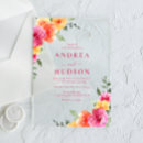 Search for bold floral wedding invitations Vibrant