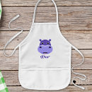 Search for cartoon hippo aprons Purple