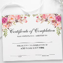 Search for certificate of completion Award
