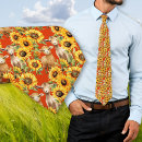 Search for bright sunflower ties For him