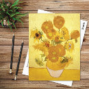 Search for van gogh sunflower postcards Gold