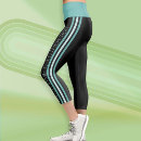 Search for black and green stripe leggings Sporty