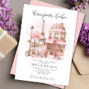 Search for watercolor french cafe invitations Eiffel tower