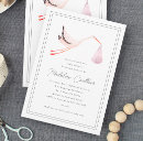 Search for stork baby shower invitations Simple