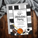 Search for black and white soccer invitations Kids