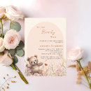 Search for we can bearly wait baby shower invitations Pink
