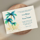 Search for paradise wedding invitations Beach