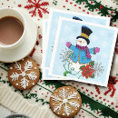 Search for snowman napkins Snowflakes
