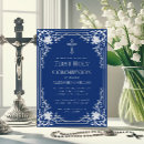 Search for silver cross first communion invitations Elegant