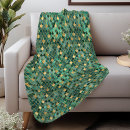Search for green and gold blankets Mermaid scales