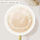 Search for ivory wedding stickers Monogrammed