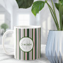 Search for green white striped mugs Modern