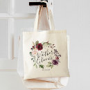 Search for floral wreath tote bags Burgundy