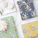 Search for easter bunny wrapping paper Yellow