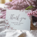 Search for purple butterfly thank you cards Girl baby shower