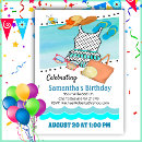 Search for swimsuit birthday invitations Swimming