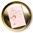 Search for pop the champagne bridal shower invitations Pink