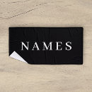 Search for black and white designs bath towels For him