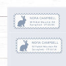 Search for white bunny return address labels Modern