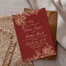Search for red and gold wedding invitations Royal