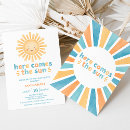 Search for here comes the son baby shower invitations Modern