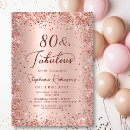 Search for 80 and fabulous invitations Blush pink