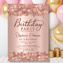 Search for rose gold 90th birthday invitations Modern