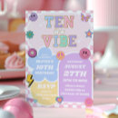 Search for ten birthday invitations Ten is a vibe
