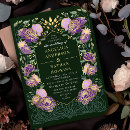 Search for purple and green wedding invitations Gold